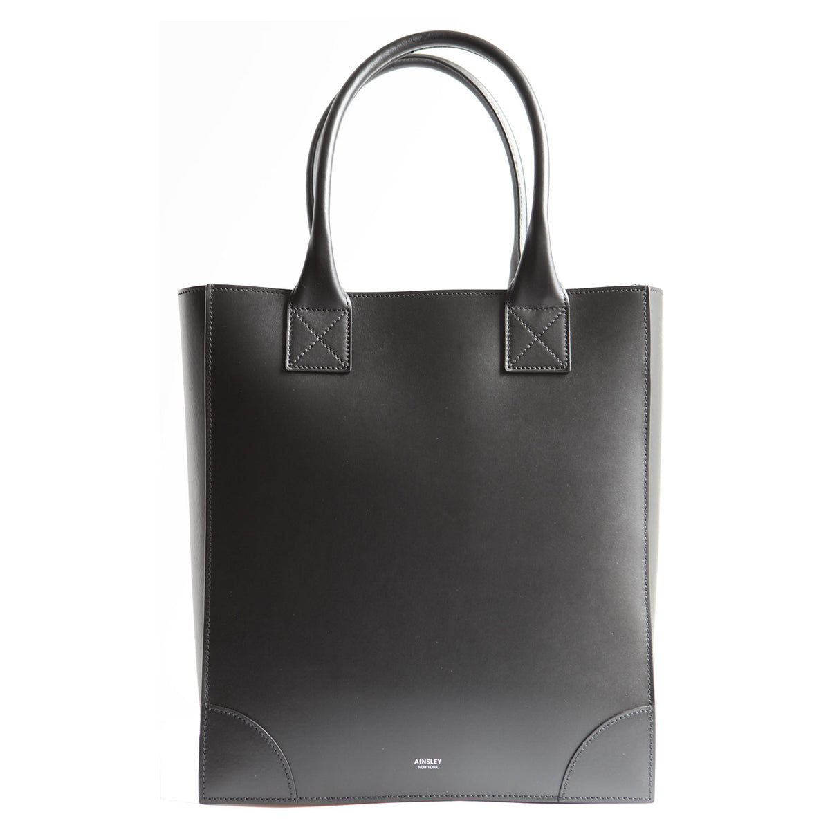 Duke Shopper Tote in Black Smooth Italian Leather – AINSLEY NEW YORK