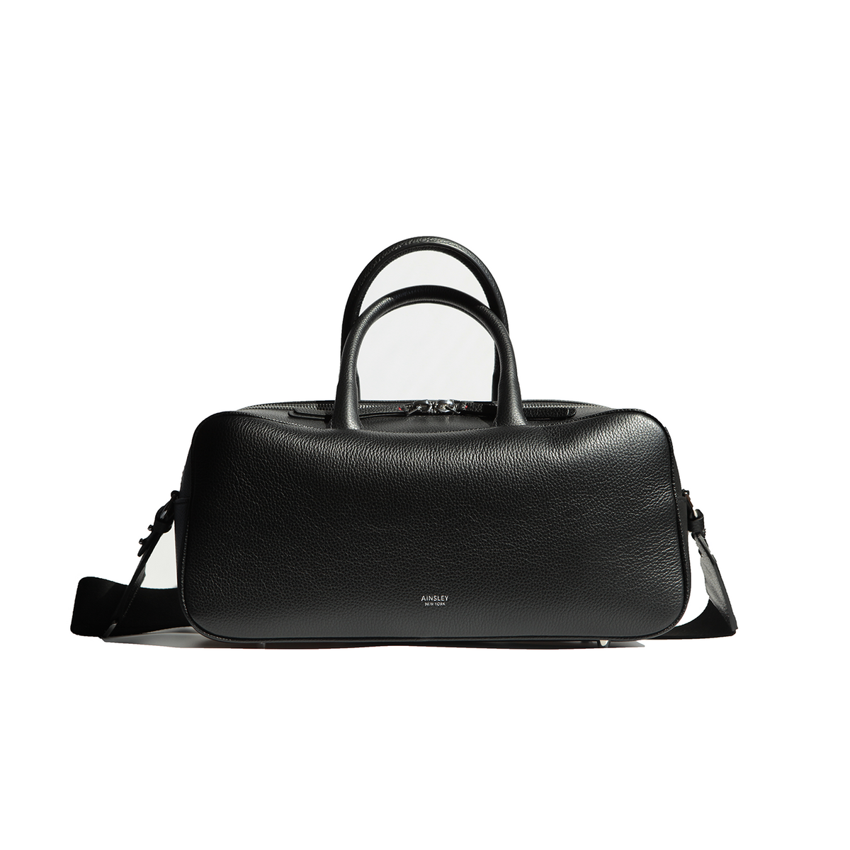 Ines Mini Carryall Satchel in Pebble Grain Leather – AINSLEY NEW YORK